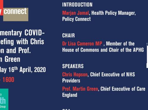 Covid briefing powerpoint slide