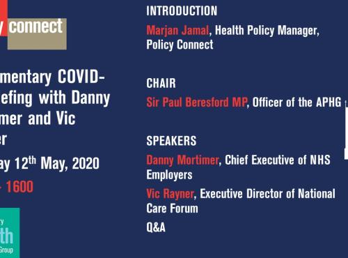 Covid briefing powerpoint slide