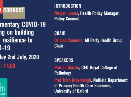 Covid briefing powerpoint slide