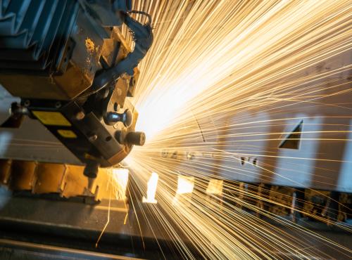 Abstract image of manufacturing