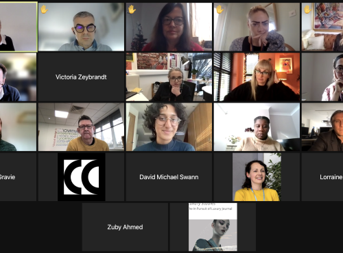 Screenshot from zoom meeting