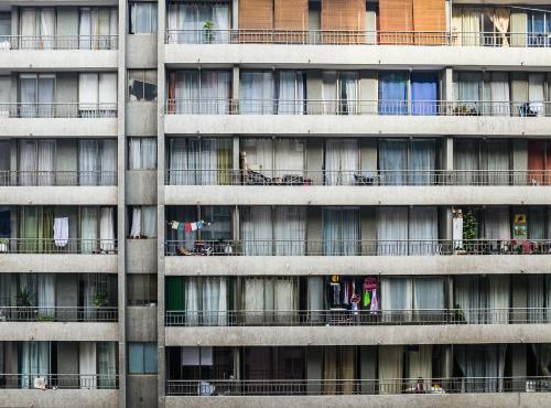Block of flats seen from outside