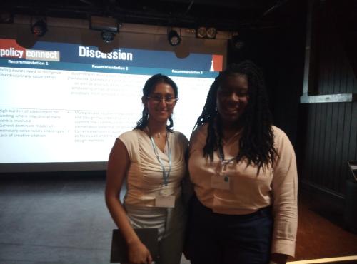 Shiza and Floriane at the CHEAD conference