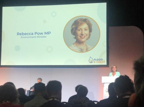 Photo of slide of Rebecca Pow MP