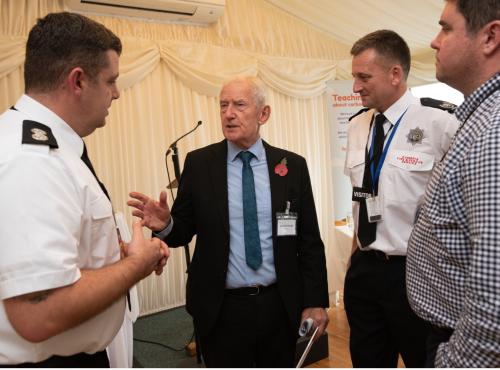 Barry Sheerman MP with fire rescue officers