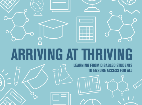 Arriving at Thriving report cover