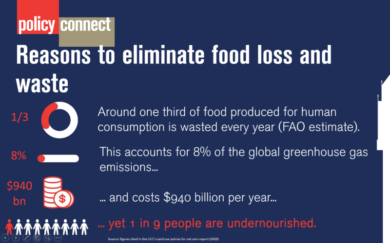 Reasons to eliminate food loss and waste (statistics as in above article)