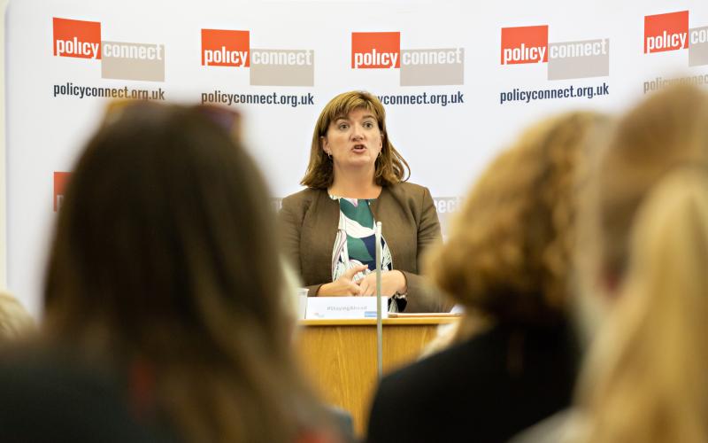 Nicky Morgan MP. Policy Connect. HE Commission. Skills Commission