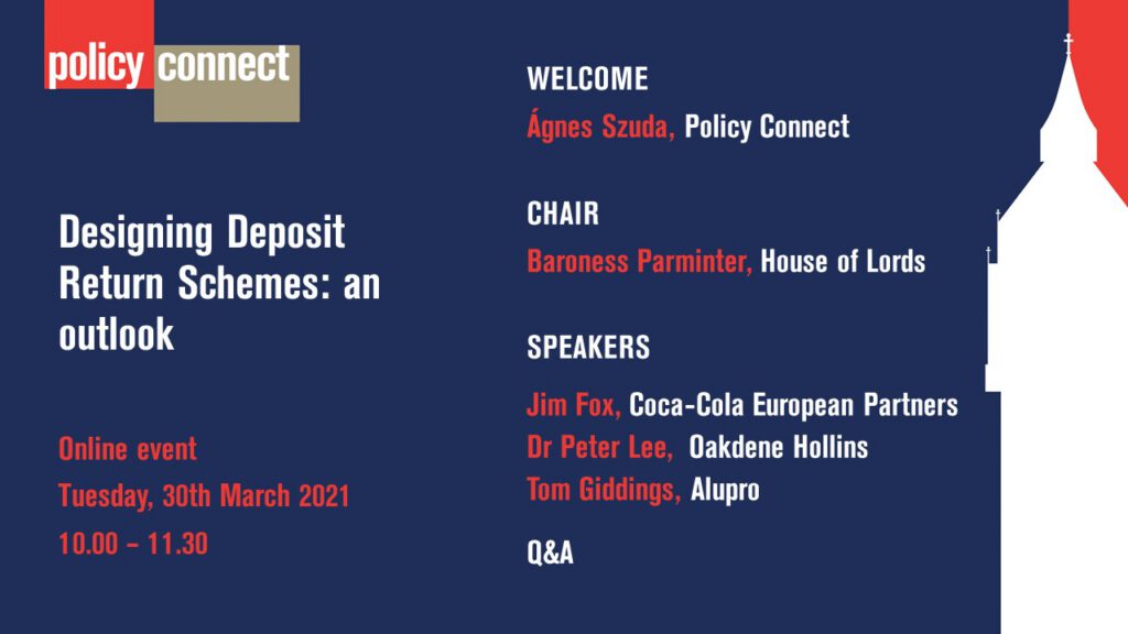 Designing Deposit Return Schemes: an outlook