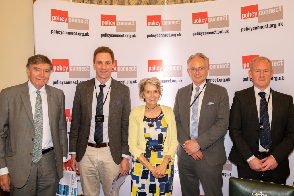 At the launch of Bricks and Water